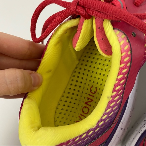 VIONIC 335 Elation 1.0 Walker Sneaker Shoes Size 8 Red Pink Purple Yellow White - Picture 7 of 13